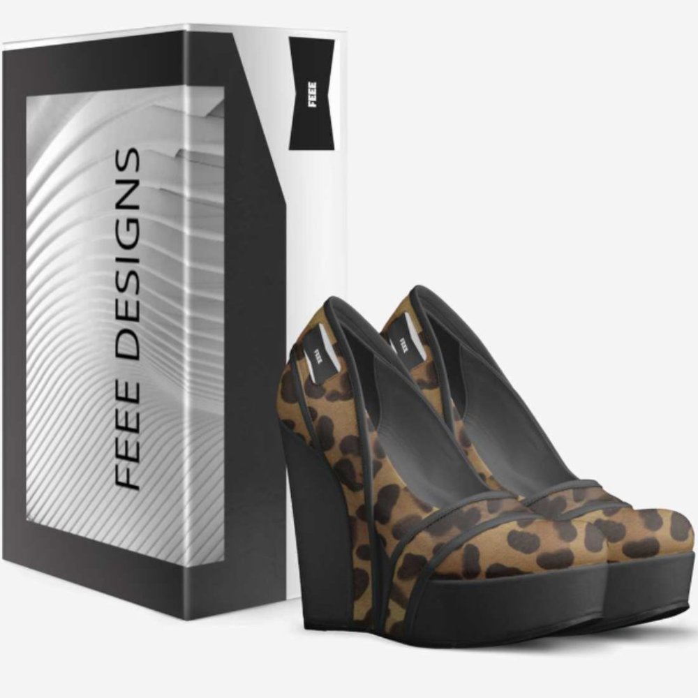 FEEE Strappy Wedge Pump